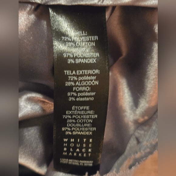 White House Black Market Lace Blouse in Gray ~Size Small - Picture 5 of 6